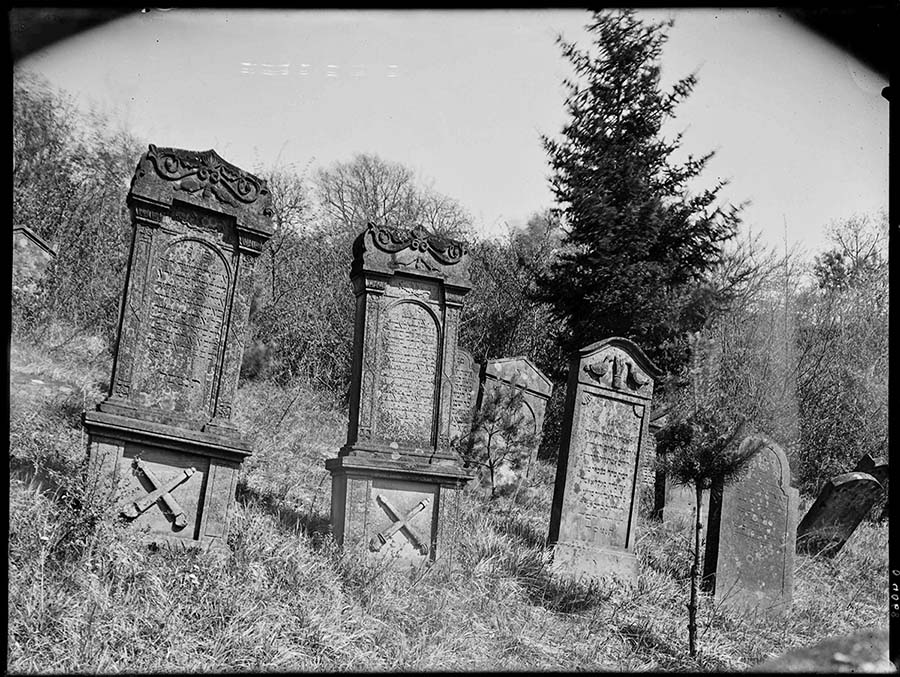 Der jüdische Friedhof in Oberöwisheim, um 1912. [Quelle: Landesarchiv BW, GLAK 498-1 Nr. 3665]
