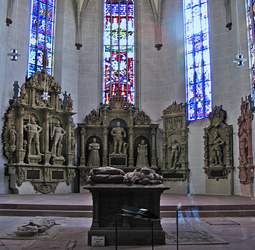 Die Grablege der badischen Markgrafen der evangelischen Linie in der Schloss- und Stiftskirche St. Michael in Pforzheim - Quelle LABW