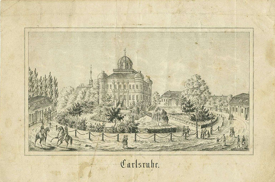 Schloss Carlsruhe in Schlesien. Quelle: Landesarchiv BW, HStAS G 330 Bü 5