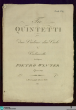 Tre quintetti per due violini due viole & violoncello : Opera VI; No. 1 / del signore Pietro Winter