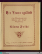 Trauungslied : für eine Singstimme mit Klavier- oder Orgelbegleitung / von Klara Faißt