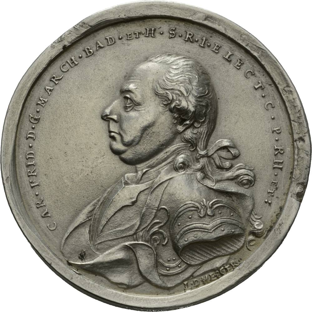 Medaille: Karl Friedrich von Baden als Förderer der Künste und Wissenschaften