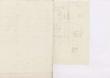 Notizen zur Herstellung von Butter von Karoline Luises Hand, umseitig Notiz von Walz zum Pfingstgottesdienst vom 18. Mai 1777.