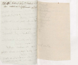 Itinerar einer Reise, vielleicht nach Düsseldorf, von Karoline Luises Hand. Rückseitig Schreiben von Walz vom 16. Februar 1777.