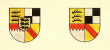 Versuch, zusätzliche Territorien im Wappen zu berücksichtigen (Hohenzollern, Franken)