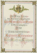 Bildersammlung, Offizierskorps, siebenundfünfzig Personen, gewidmet August Karl Heinrich von Reinhardt (1827-1907) Oberst und Kommandeur von 1884-1885, späterer Generalmajor