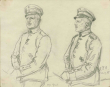 Otto Haas, Oberst, in Uniform mit Orden zu Pferd, Brustbild