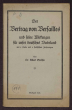 Dr. Albert Ströhle: Der Vertrag von Versailles und seine Wirkungen für unser deutsches Vaterland (Selbstverlag des Verf., Stuttgart)