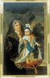 Bildnis Elisabeth Augusta von der Pfalz-Sulzbach als zweijähriges Kind mit Amme, 1723