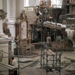 Restaurierungsarbeiten im Kloster Neresheim 1978