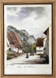 Weiler bei Blaubeuren: Aquarell um 1840