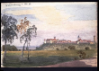 Waldenburg 1880 - Aquarell von Kallee