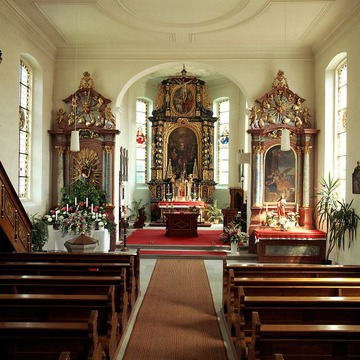 Immenstaad-Kippenhausen: Katholische Kirche innen 1994