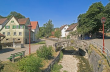 Mulfingen-Berndshofen: Ortsansicht mit Brücke 2005