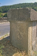 Mulfingen-Heimhausen: Inschrift an der Jagstbrücke, 2005