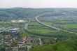 Lörrach: Stadtteil Brombach und Autobahn A98, 2006