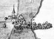 Bämpfflingen (Bempflingen) - Ansicht aus der Kieserschen Forstkarte Nr. 212 von 1683