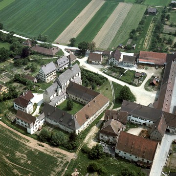 Kloster Heiligkreuztal, Luftaufnahme 1973