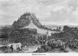 Festung Hohenasperg mit Gefangenentransport - Stich um 1840