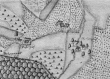 Kiesersche Forstkarte Nr. 246 aus dem Schorndorfer Forst: Bauersberg, Kernershof, Osterhof von 1686
