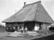 Bad Waldsee- Möllenbronn: Altes strohgedecktes Bauernhaus 1937
