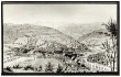 Zell im Wiesental: Ansicht von Morat, Lithographie und Gouache um 1850