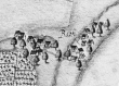 Bach (Baach Bei Winnenden) - Ansicht aus der Kieserschen Forstkarte Nr. 147 von 1685