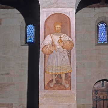Lorch: Wandbild und Fenster in der Klosterkirche, 2002