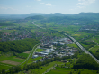 Holzmaden: Stadt und Autobahn A8, Luftbild 2008