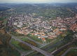 Karlsruhe: Gesamtansicht von Grötzingen, Luftbild 1992