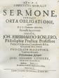 Dissertatio Moralis De Sermone Indeque Orta Obligatione