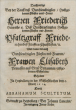 Pfalz, Heinrich Friedrich; von der