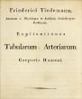 Friderici Tiedemanni Tabulae arteriarum corporis humani / Friederich Tiedemann's Abbildungen der Pulsadern des menschlichen Koerpers