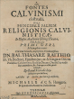 Fontes Calvinismi obstructi