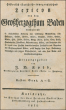 Historisch-statistisch-topographisches Lexicon von dem Großherzogthum Baden