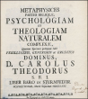 Metaphysices Partes Reliquae, Psychologiam Et Theologiam Naturalem Complexae