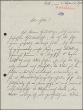 Brief von Eduard Holstein an Friedrich Panzer