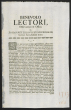 Benevolo Lectori, Observantiam & Officia. O. Johannes Ludovicus Seiferheld, Gymnasi[i] Suevo-Hallensis Rector