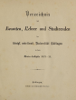 Verzeichnis der Studierenden der Universität Tübingen, WS 1874/75