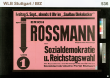 Freitag 5. Sept. ... spricht: Erich Rossmann ... über Sozialdemokratie u. Reichstagswahl