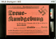 Treue-Kundgebung am Dienstag, den 7. November 1933 ... Es sprechen: Pg. Oberbürgermeister Dr. Strölin, Pgn. Elisabeth Bosch